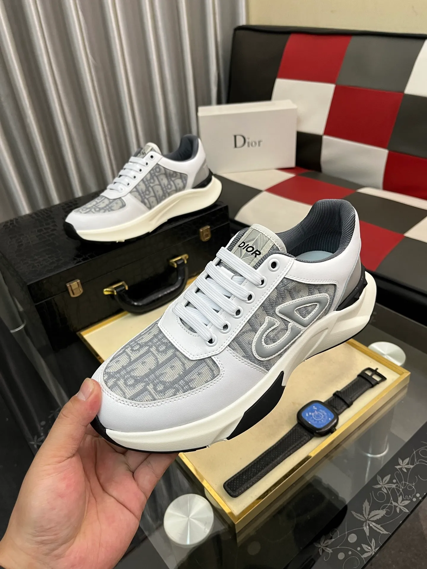 Men's Men's Shoes 💰438⌚️⌚️"Dior DIOR*" latest hot style casual shoes, top brand [seduce] luxury~purchase, top~quality. [Strong] The upper is made of imported breathable cowhide with material ➕ breathable sheepskin feet (•) and fine workmanship. Code number: 38-444️⃣Colors available